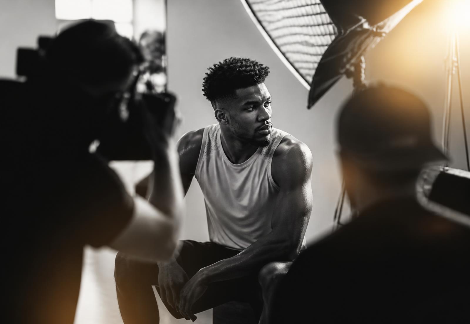 Athlete taking part in a professionally managed brand campaign