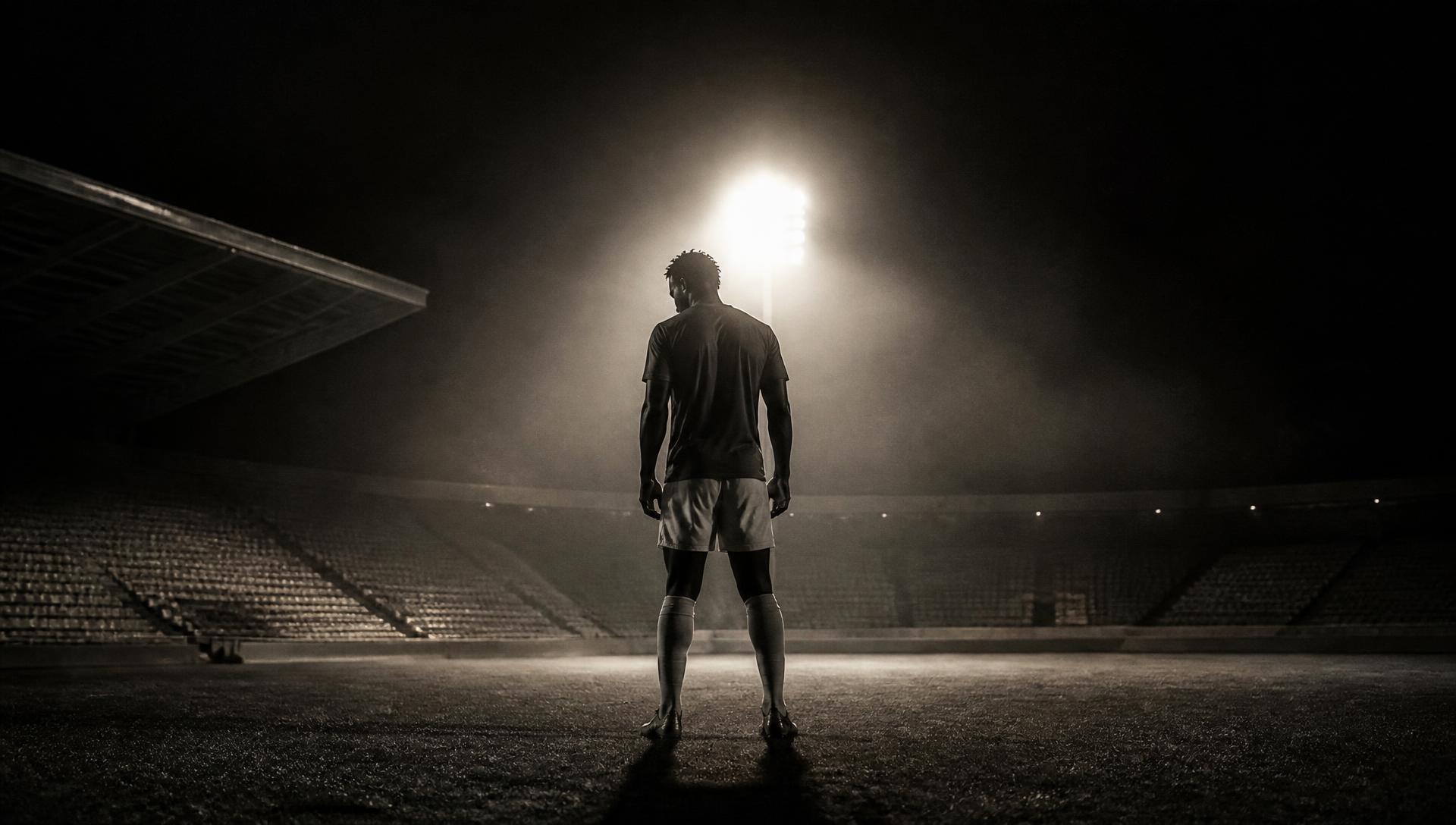 Athlete in a stadium ready for a brand partnership